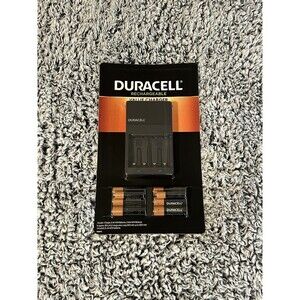 NEW! - DURACELL Rechargeable Batteries Value Charger SET w/ 6 AA & 2 AAA NiMH